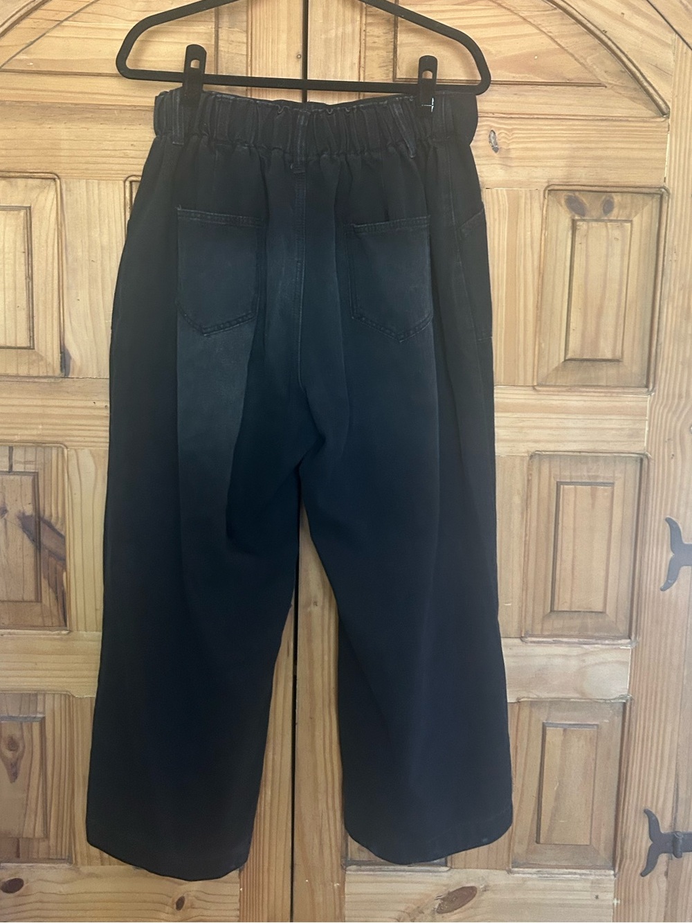 EMERY ROSE High Rise Wide Leg Crop - Picture 3 of 13